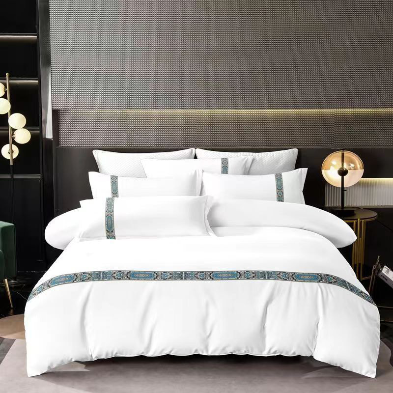 Výšivka Hotel Linen Poly-Cotton Bed List Set