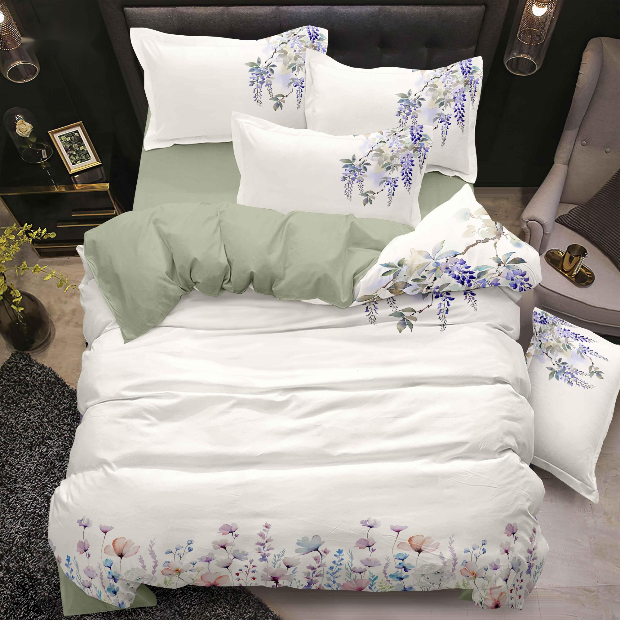 Flower Digital Printed Bed Sheet Set Pubrant Comfort