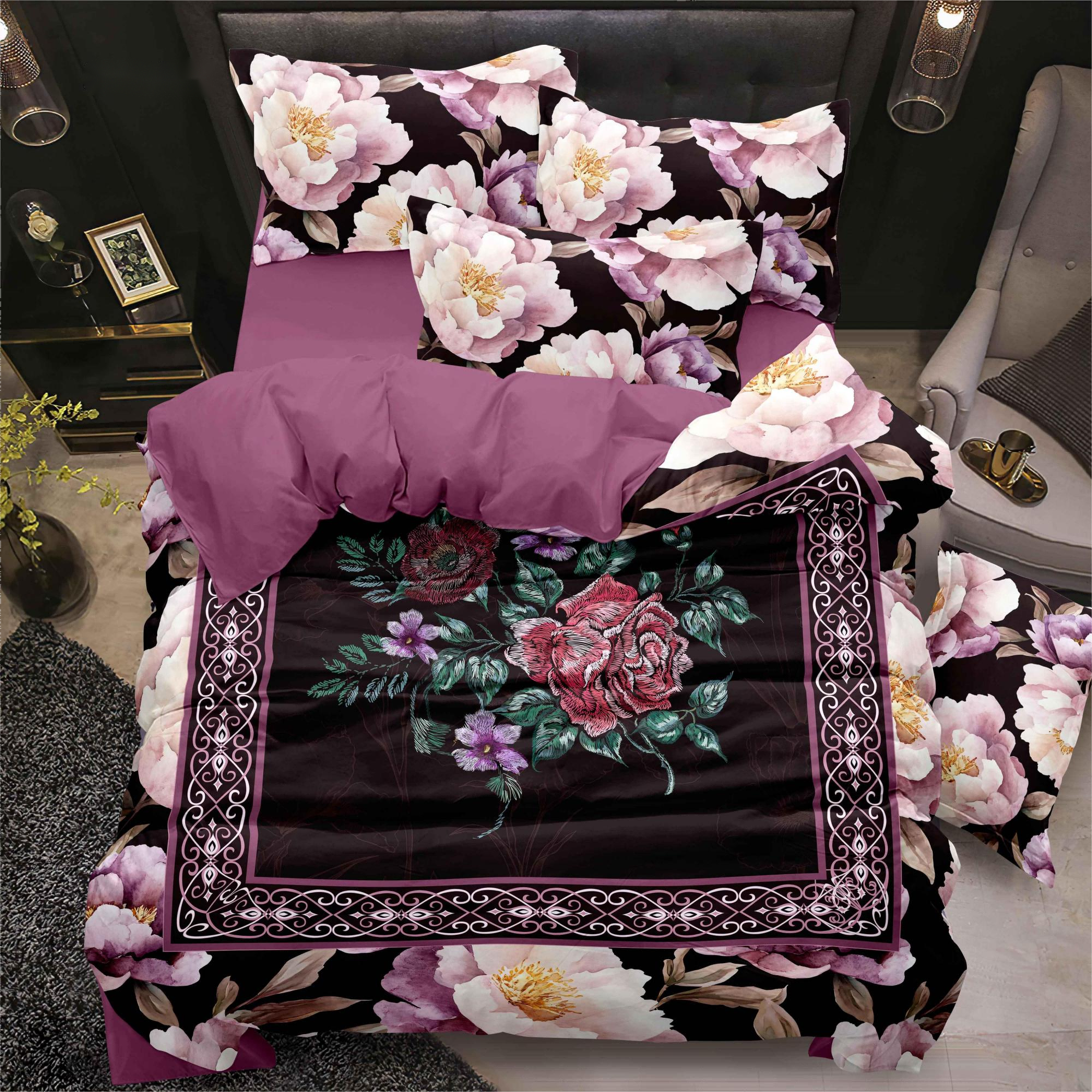 Stylový list s měkkým květem Digital Printed Bed List