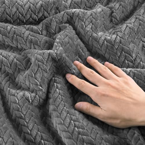 Oboustranná pletená souprava flanelu a sametu – 3-dílná sada ložního prádla s 3D texturou listů